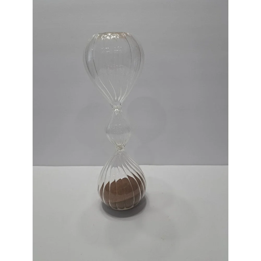 Hand blown Glass Sand Timer Desktop Clock Decor.‎